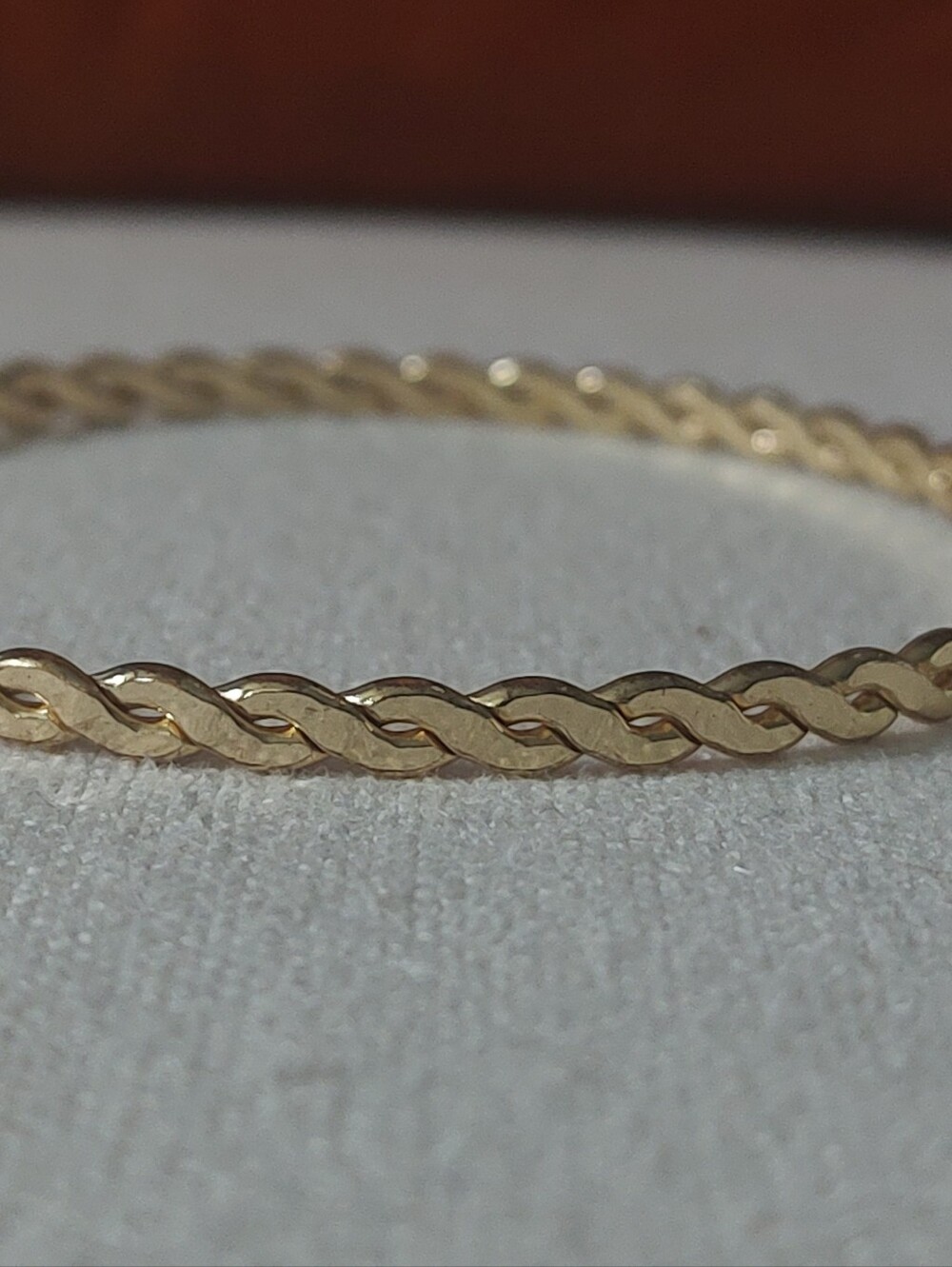 New Classic Gold Plated Twisted Rope Bangle Bracelet